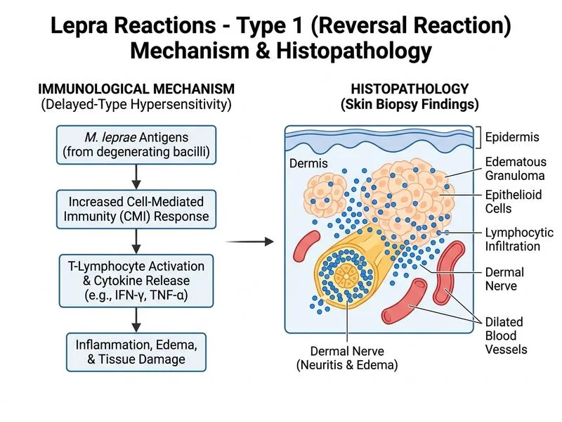Lepra Reactions diagram