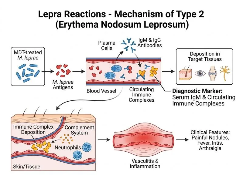 Lepra Reactions diagram