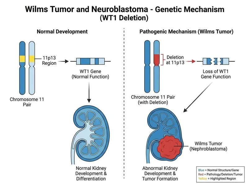 Wilms Tumor and Neuroblastoma diagram