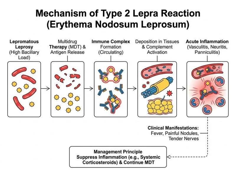 Lepra Reactions diagram