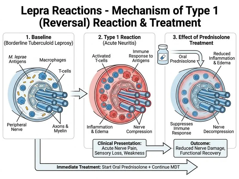Lepra Reactions diagram