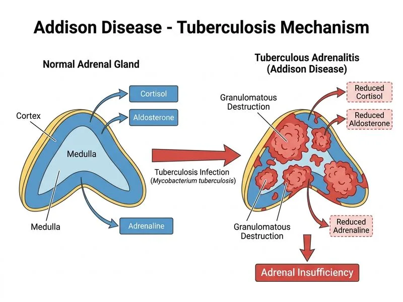 Addison Disease diagram