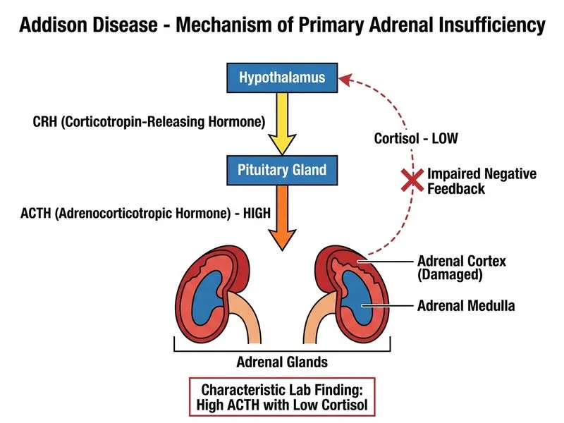 Addison Disease diagram