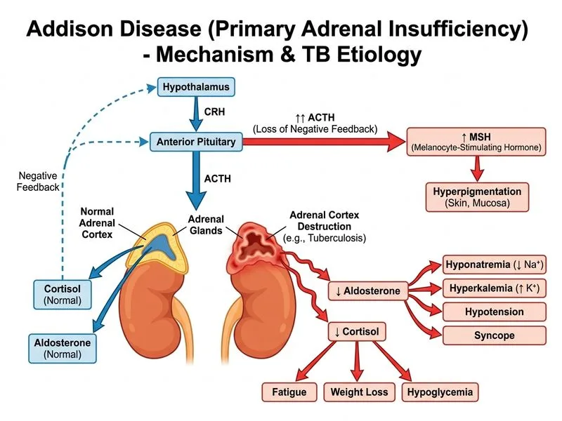 Addison Disease diagram