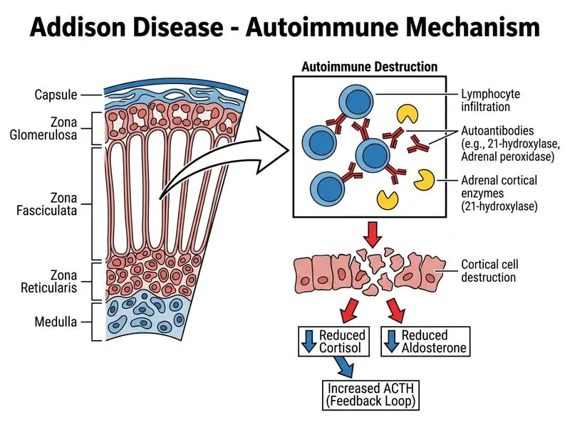 Addison Disease diagram