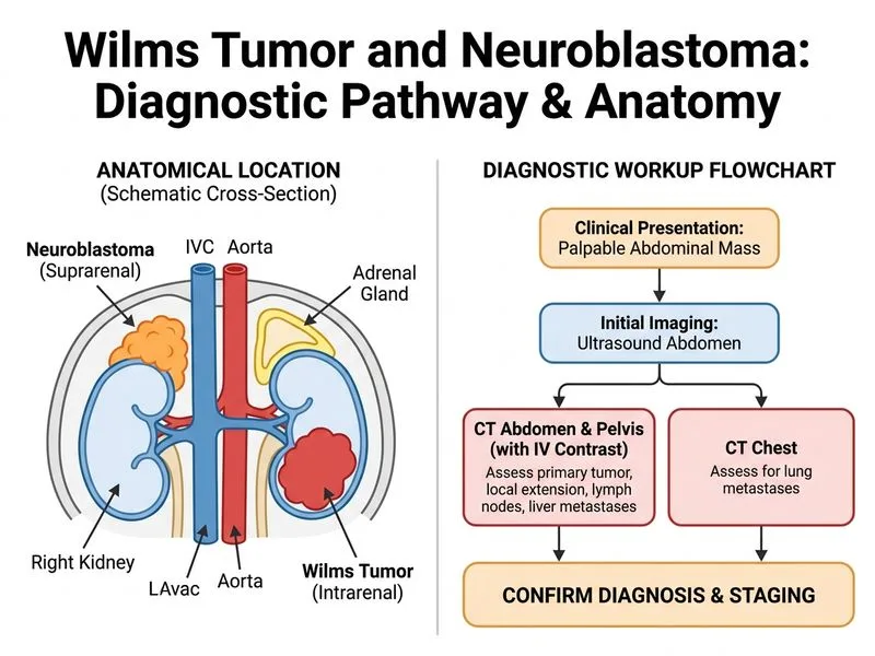 Wilms Tumor and Neuroblastoma diagram