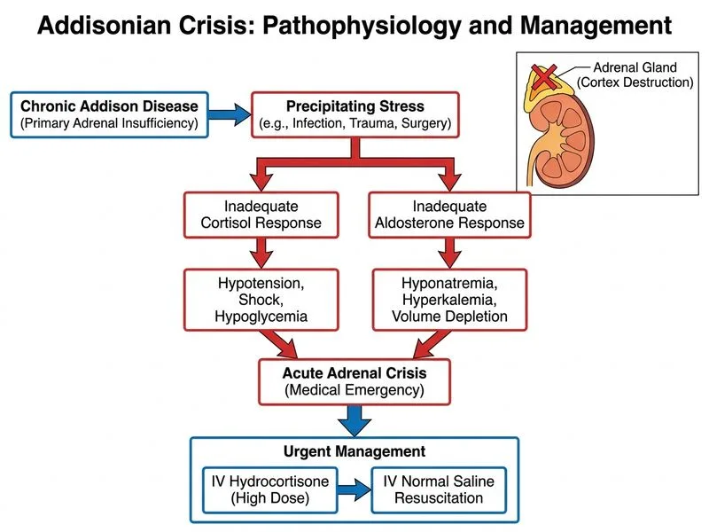 Addison Disease diagram