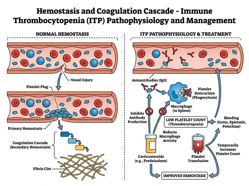 Hemostasis and Coagulation Cascade diagram