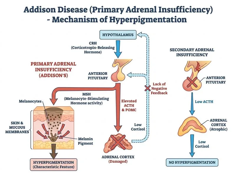 Addison Disease diagram