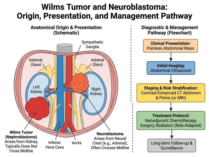 Wilms Tumor and Neuroblastoma diagram