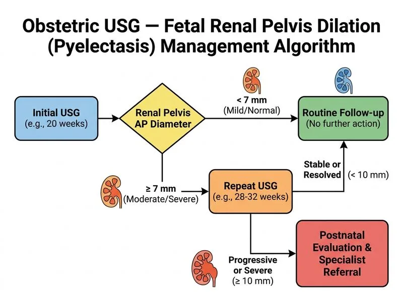 Obstetric USG — Anomalies and Dating diagram