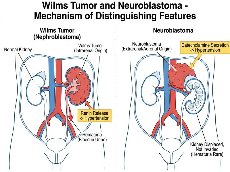Wilms Tumor and Neuroblastoma diagram