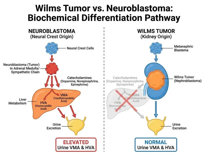 Wilms Tumor and Neuroblastoma diagram