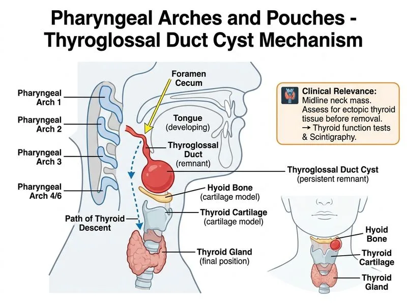Pharyngeal Arches and Pouches diagram