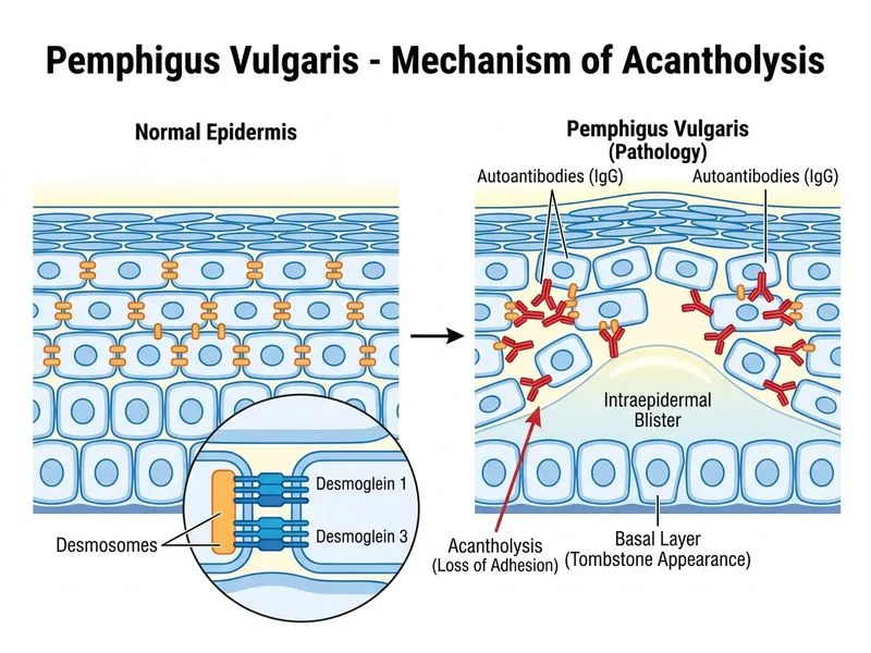 Pemphigus Vulgaris diagram