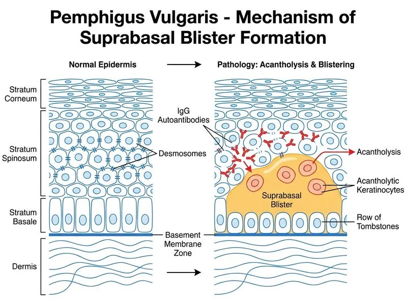 Pemphigus Vulgaris diagram
