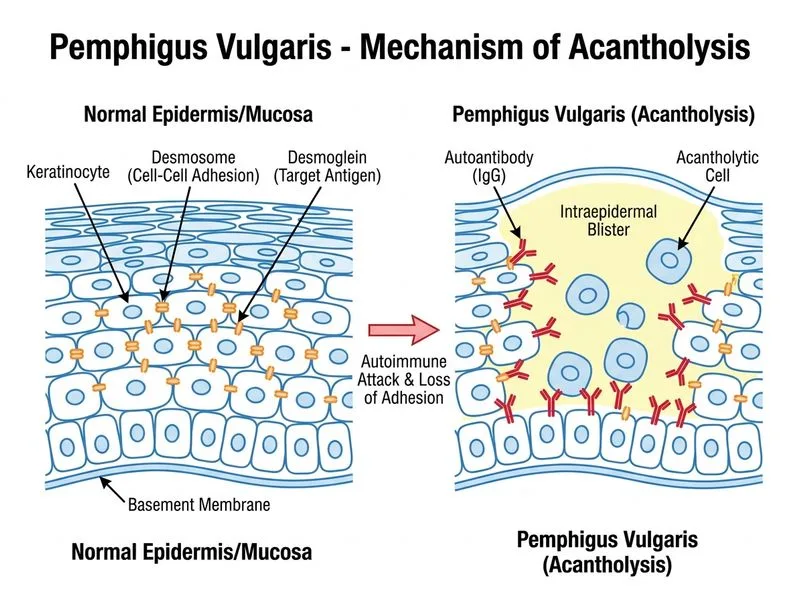 Pemphigus Vulgaris diagram