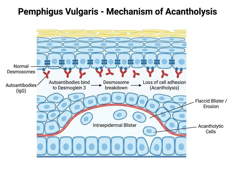 Pemphigus Vulgaris diagram