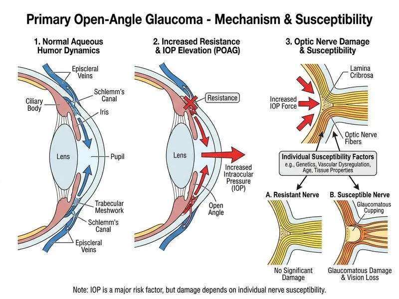 Primary Open-Angle Glaucoma diagram