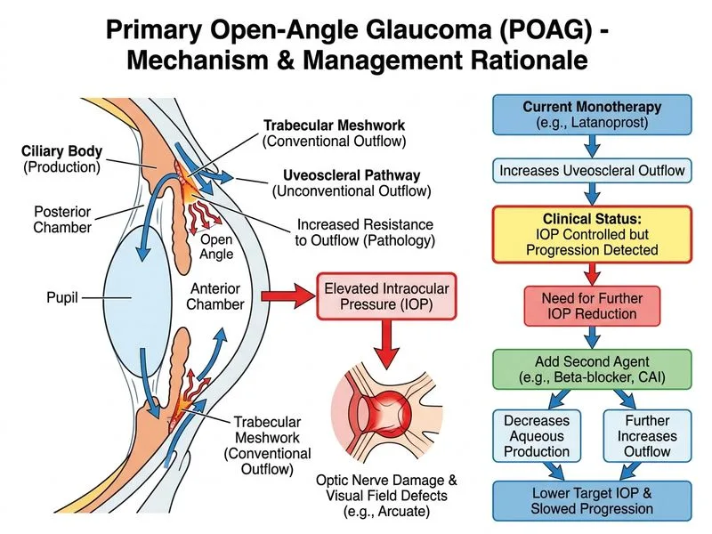 Primary Open-Angle Glaucoma diagram