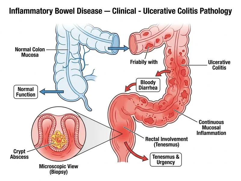Inflammatory Bowel Disease — Clinical diagram