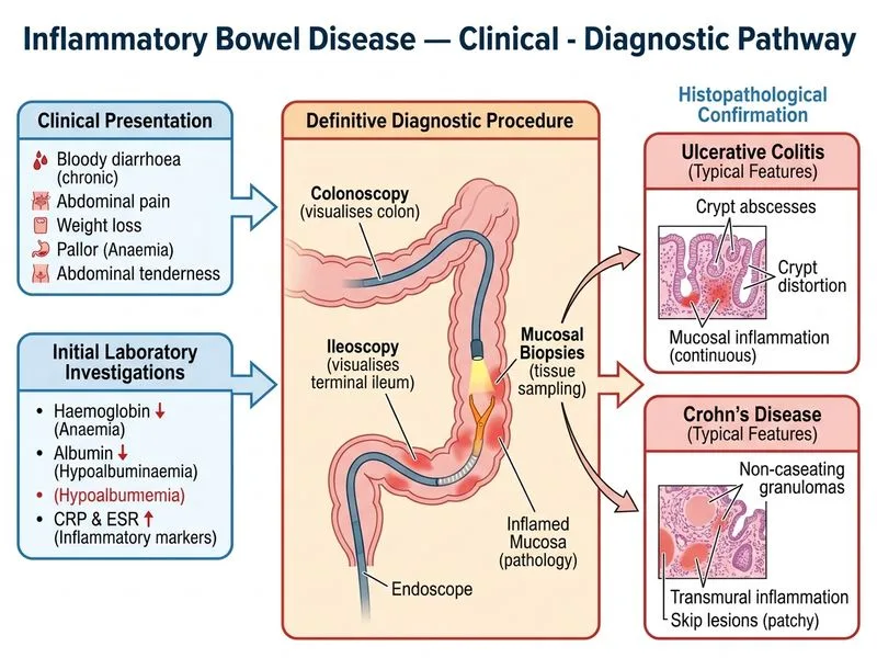 Inflammatory Bowel Disease — Clinical diagram
