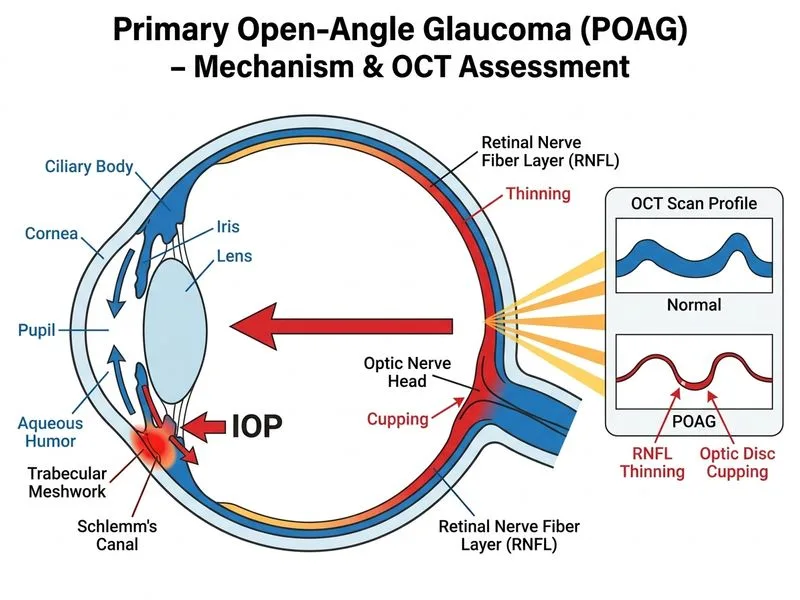 Primary Open-Angle Glaucoma diagram