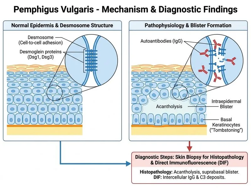 Pemphigus Vulgaris diagram