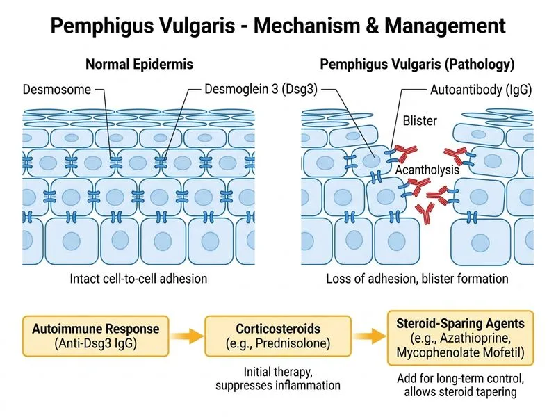 Pemphigus Vulgaris diagram