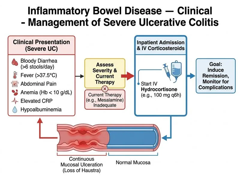 Inflammatory Bowel Disease — Clinical diagram