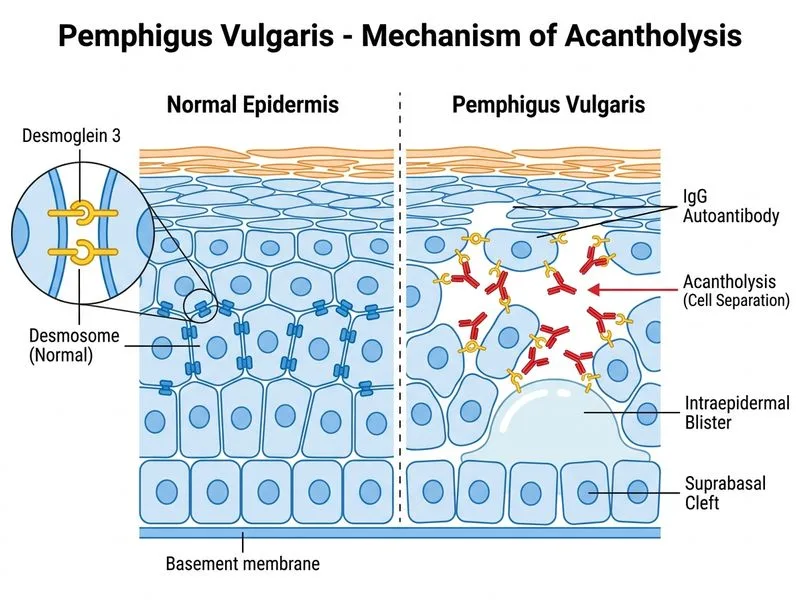 Pemphigus Vulgaris diagram
