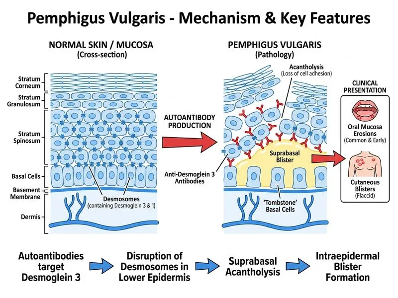 Pemphigus Vulgaris diagram