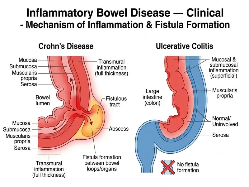 Inflammatory Bowel Disease — Clinical diagram