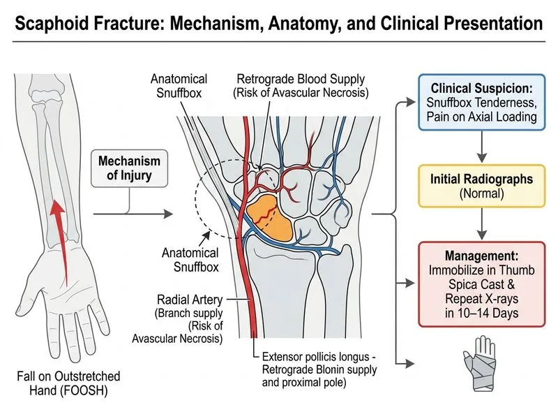 Scaphoid Fracture diagram