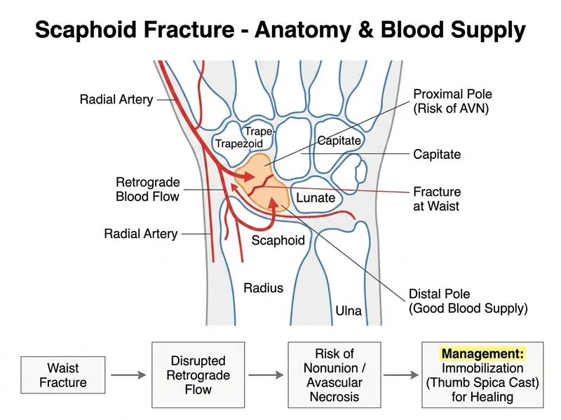 Scaphoid Fracture diagram