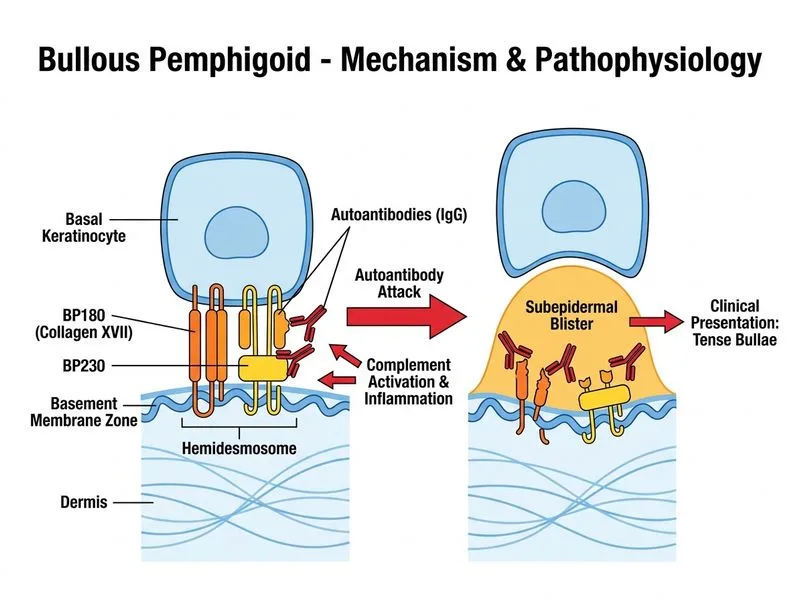 Bullous Pemphigoid diagram