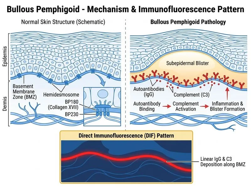 Bullous Pemphigoid diagram