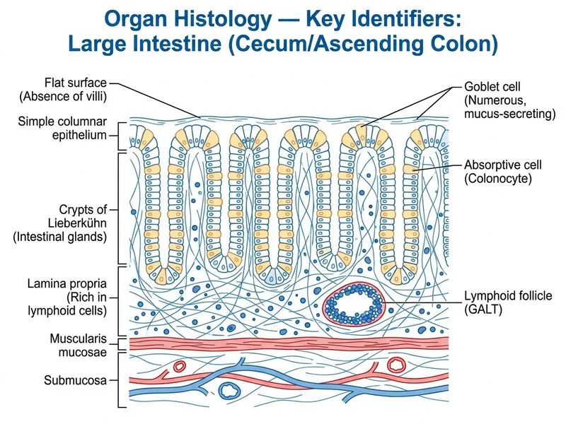 Organ Histology — Key Identifiers diagram