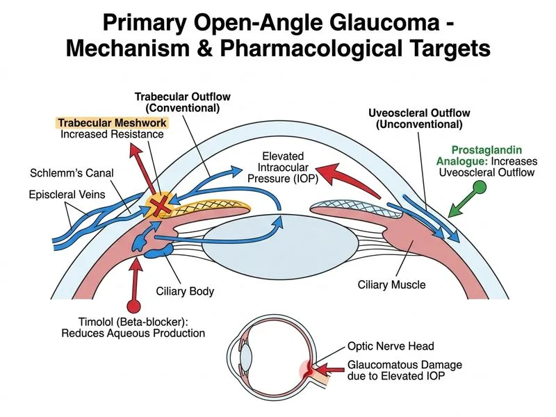 Primary Open-Angle Glaucoma diagram