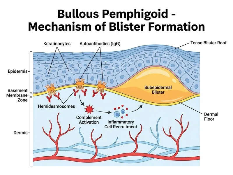 Bullous Pemphigoid diagram