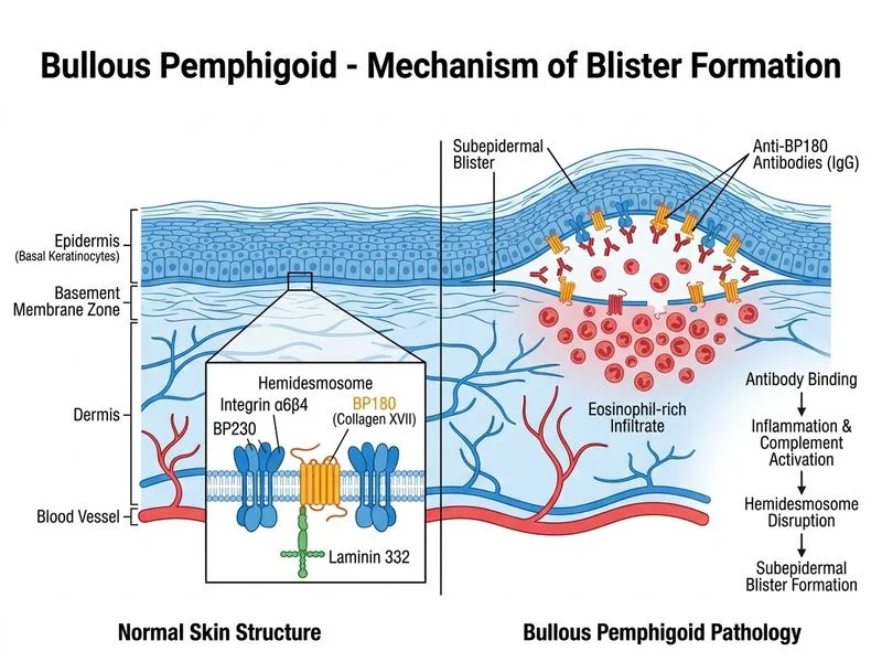 Bullous Pemphigoid diagram
