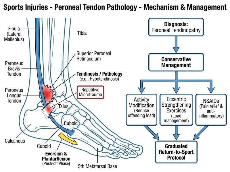 Sports Injuries - Peroneal Tendon Pathology diagram