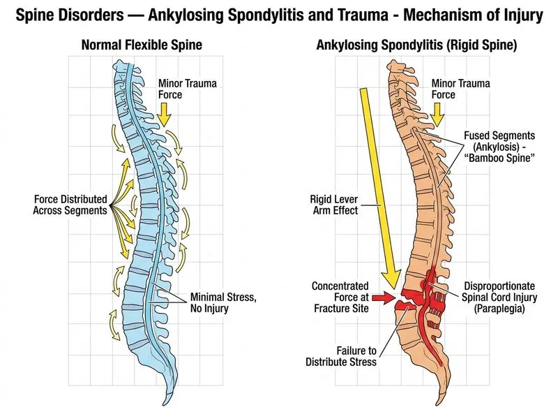 Spine Disorders — Ankylosing Spondylitis and Trauma diagram