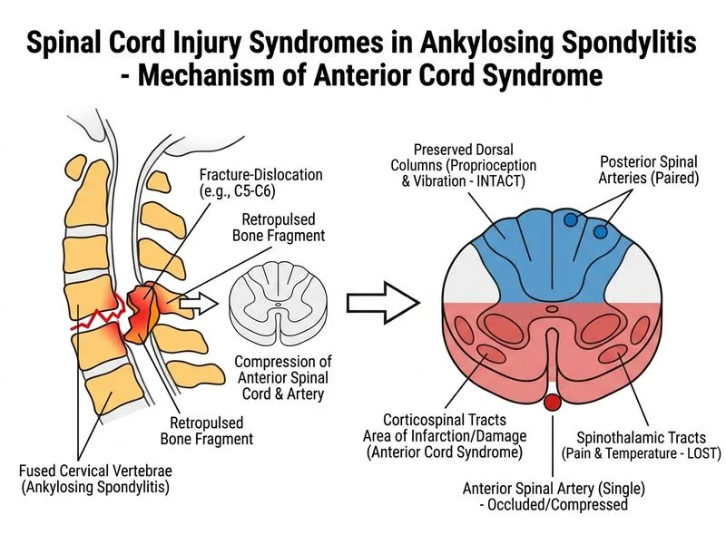 Spinal Cord Injury Syndromes in Ankylosing Spondylitis diagram