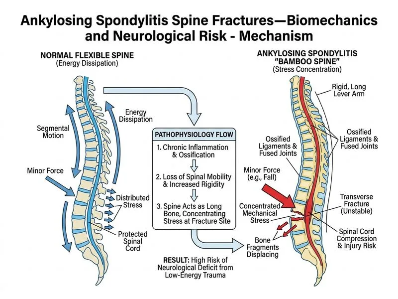 Ankylosing Spondylitis Spine Fractures—Biomechanics and Neurological Risk diagram