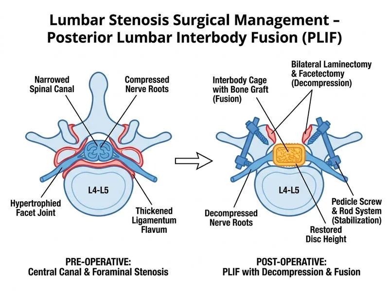 Lumbar Stenosis Surgical Management diagram