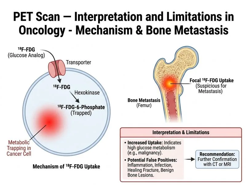 PET Scan — Interpretation and Limitations in Oncology diagram