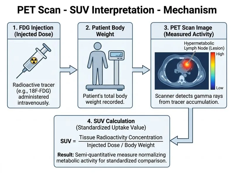 PET Scan - SUV Interpretation diagram
