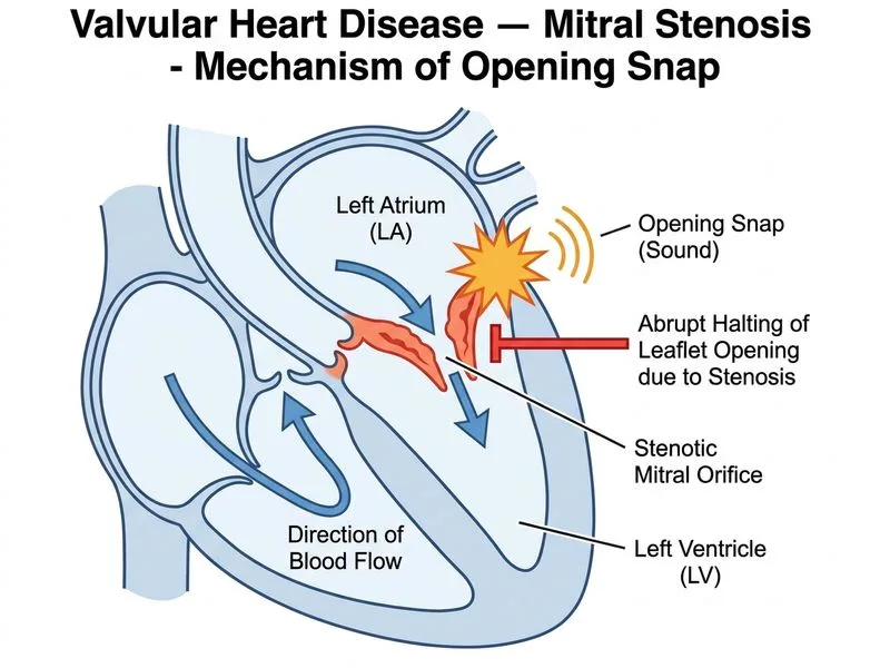 Valvular Heart Disease — Mitral Stenosis diagram