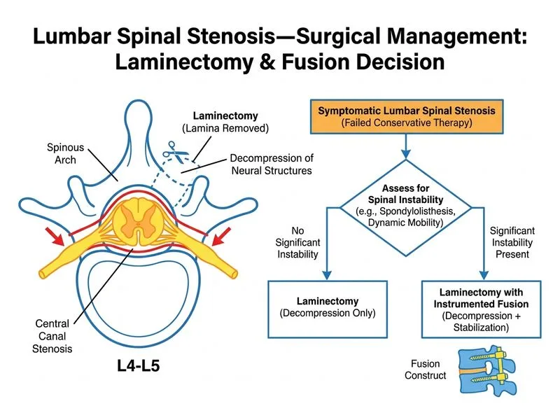 Lumbar Spinal Stenosis—Surgical Management diagram